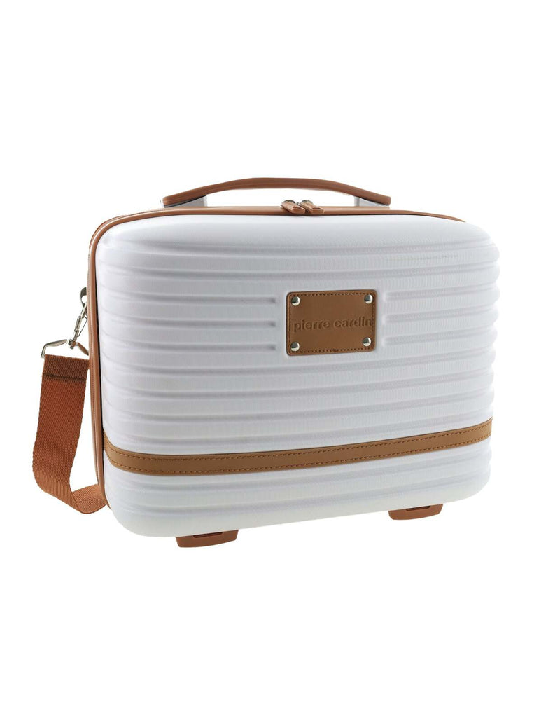 Load image into Gallery viewer, Pierre Cardin Beauty Case Hard Shell Makeup Cosmetic Organizer Travel in White-1
