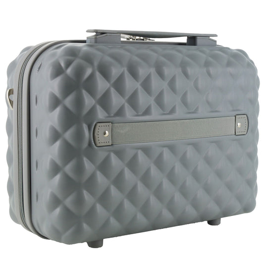 Pierre Cardin Beauty Case Hard Shell Makeup Cosmetic Organizer Travel in Grey-1