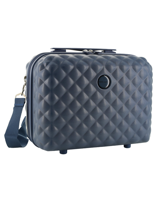 Pierre Cardin Beauty Case Hard Shell Makeup Cosmetic Organizer Travel in Teal-0