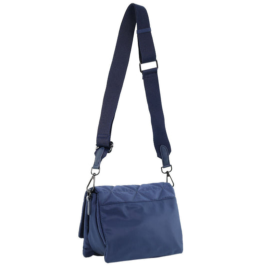 Pierre Cardin Ladies Nylon Quilted Textured Crossbody Bag in Navy-3