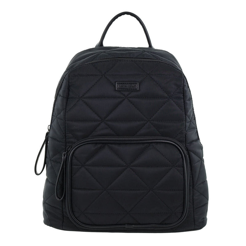 Load image into Gallery viewer, Pierre Cardin Nylon Quilted Casual Travel Backpack Bag - Black-4
