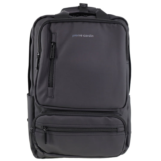 Pierre Cardin Mens Nylon Computer/Business Backpack Bag - Black-3