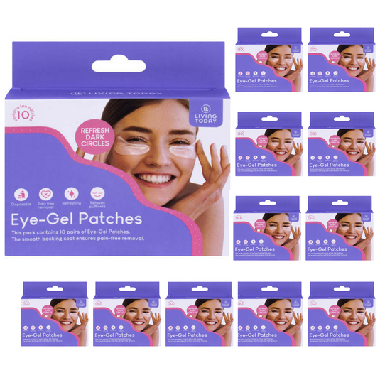 12 Packs of 10 Under Eye Gel Patch Curve Eyelash Pads Lint Free Lash Extension-0
