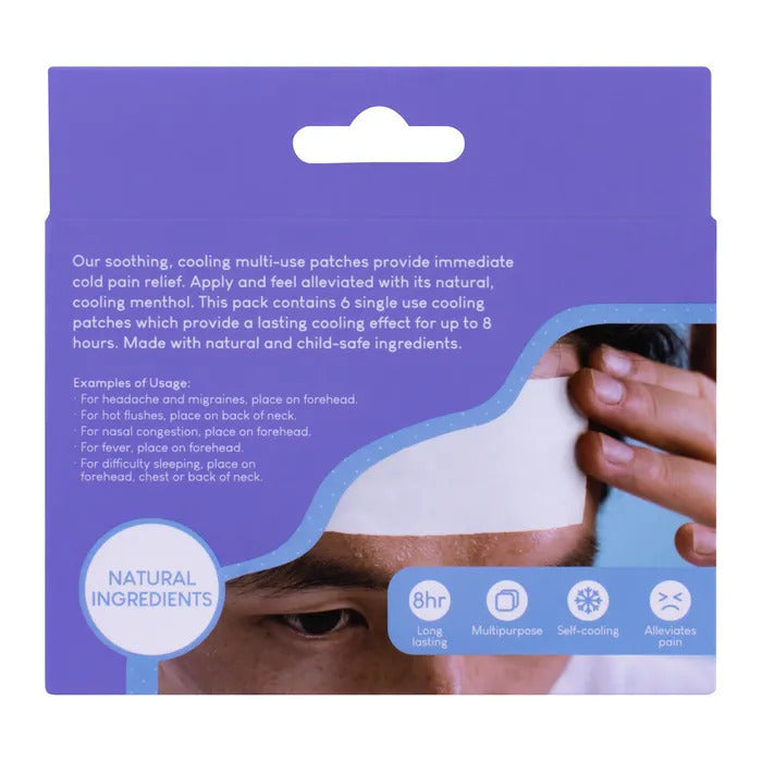 Load image into Gallery viewer, 1 Pack of 6 Cooling Patches Soft Gel Sheet Cooling Patch Relief for Fever-2
