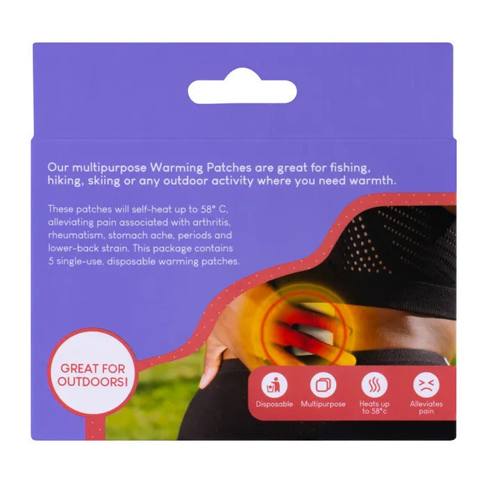 Load image into Gallery viewer, 1 Pack of 5 Warming Patches Soft Self Heating Patch Hiking Fishing Skiing-2
