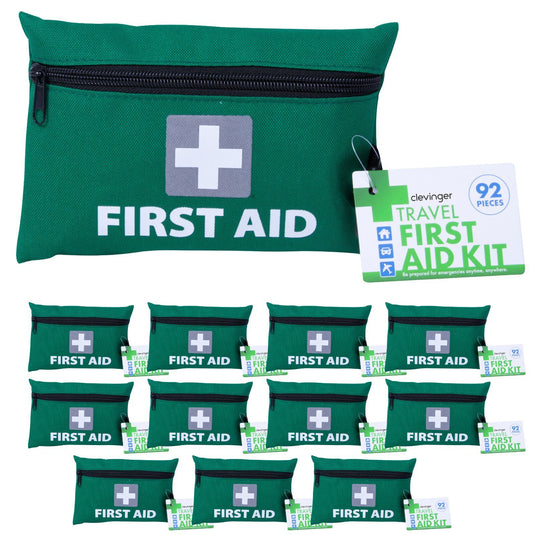 12x 92 Pcs Travel First Aid Kit Medical Workplace Set Emergency Family Safety-1