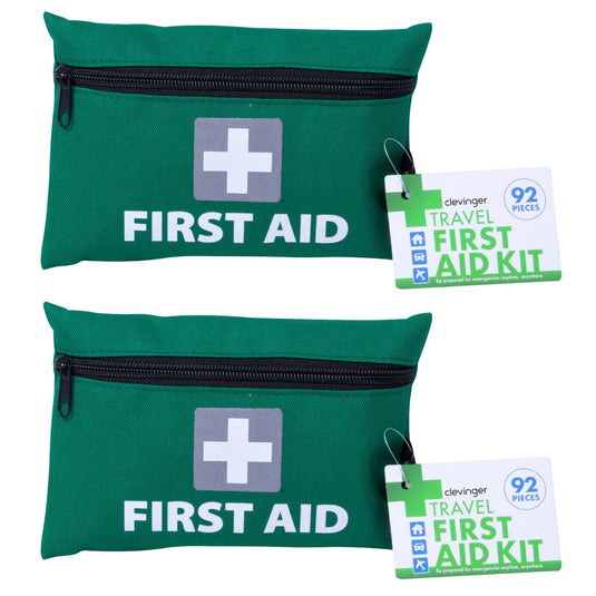 2x 92 Pcs Travel First Aid Kit Medical Workplace Set Emergency Family Safety-1