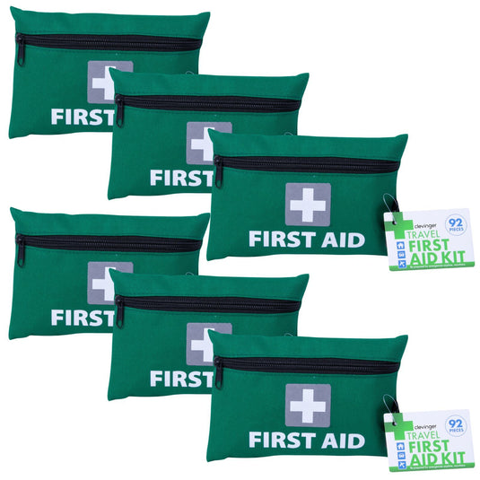 6x 92 Pcs Travel First Aid Kit Medical Workplace Set Emergency Family Safety-0