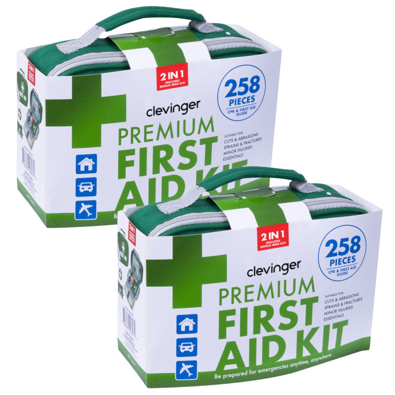 Load image into Gallery viewer, 2x 258pcs Premium First Aid Kit Medical Travel Set Emergency Family Safety-0
