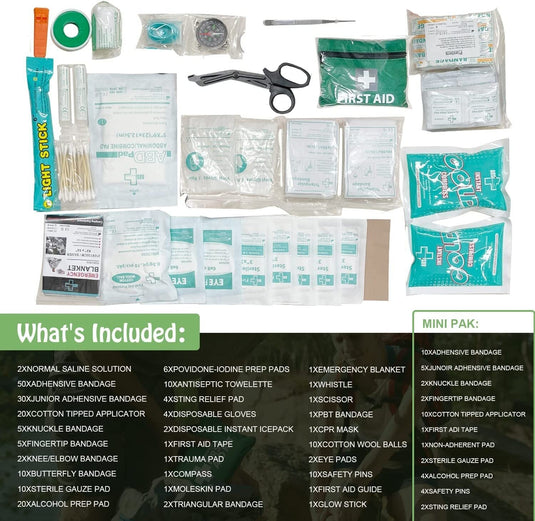 6x 258pcs Premium First Aid Kit Medical Travel Set Emergency Family Safety-4