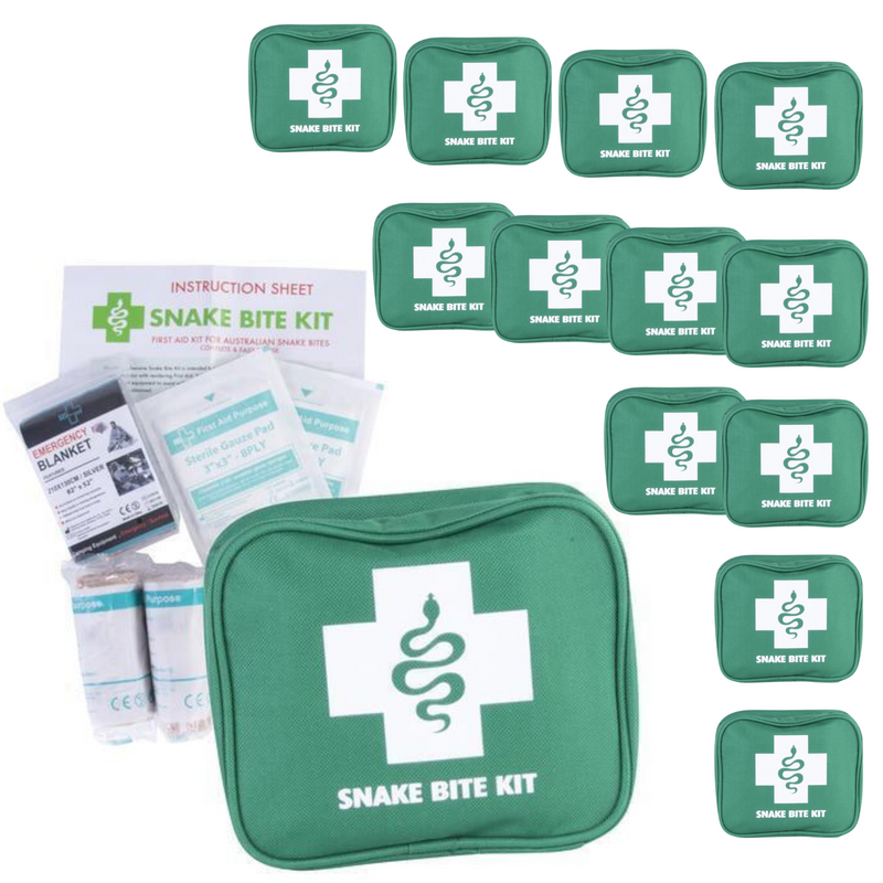 Load image into Gallery viewer, 12x 9 Piece Australian Snake Bite First Aid Kit Camping Hiking Travel-0
