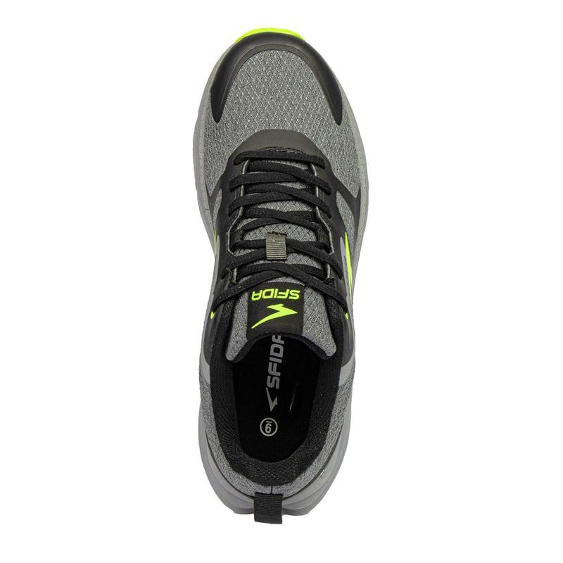 Load image into Gallery viewer, Peak Men&#39;s Trail Runners - Grey/Black/Green
