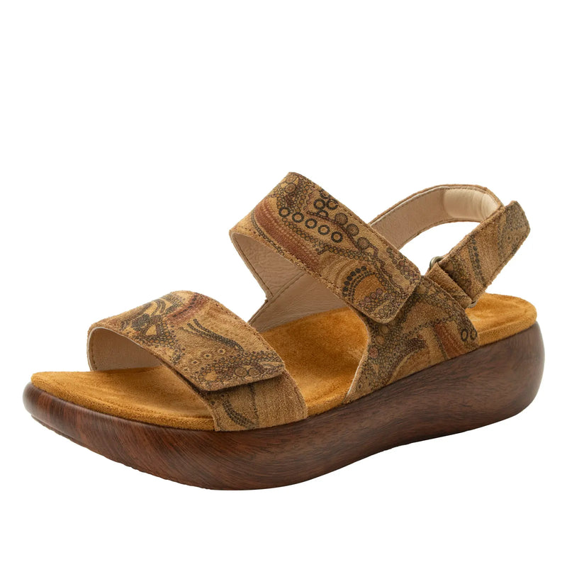 Load image into Gallery viewer, Alegria Bailee Womens Leather Comfort Rocker Sole Slingback Sandals in Folkie-0
