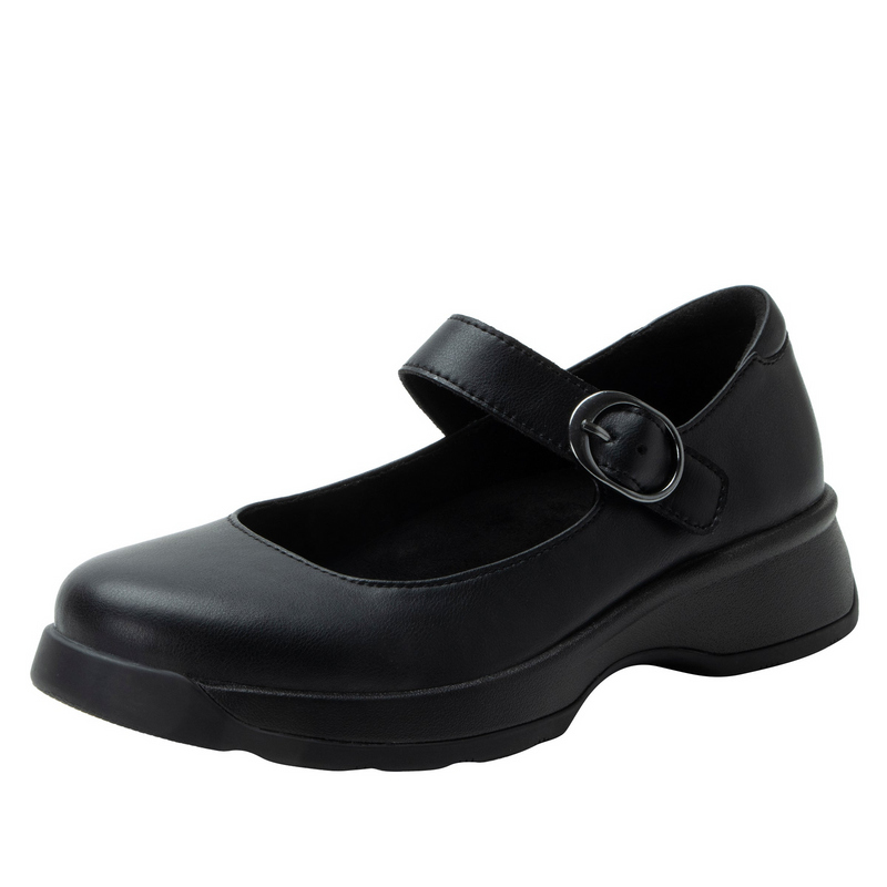 Load image into Gallery viewer, Alegria Womens Jazmine Mary Jane Leather Sandals Shoes (JAZ-601) in Black Nappa-0
