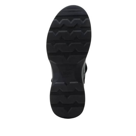 Alegria Womens Jazmine Mary Jane Leather Sandals Shoes (JAZ-601) in Black Nappa-3