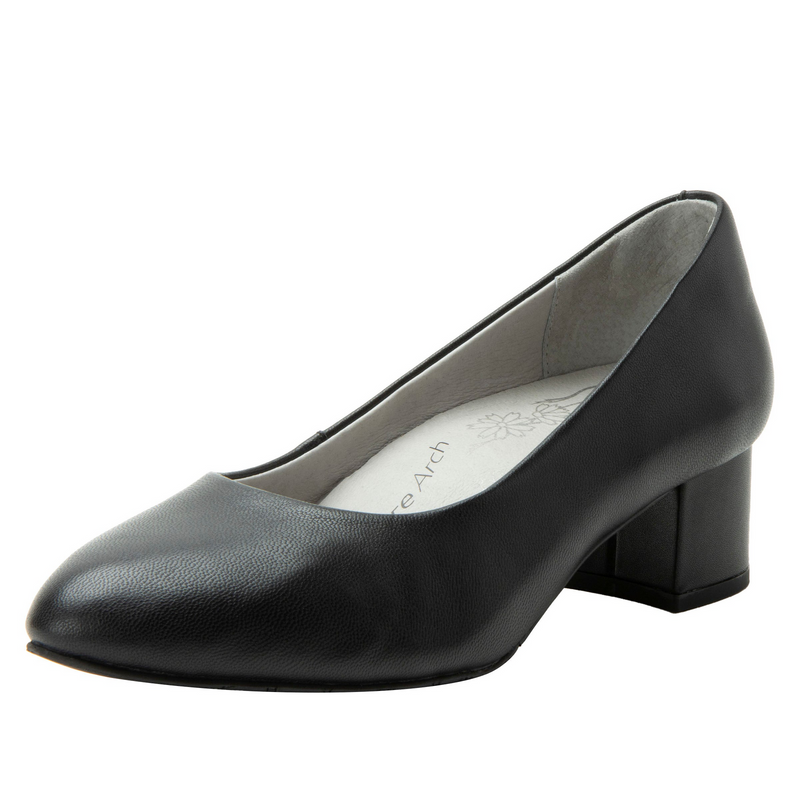 Load image into Gallery viewer, Alegria Lisah Womens Leather Pump Heels Shoes in Black (LIS-601)-0
