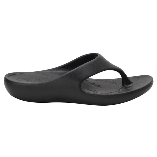 TRAQ Ode Womens Sandals Lightweight EVA Arch Support Comfort Thong in Black-3