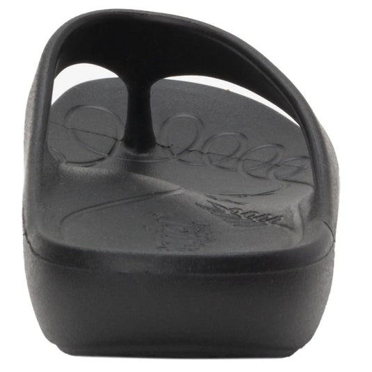 TRAQ Ode Womens Sandals Lightweight EVA Arch Support Comfort Thong in Black-4