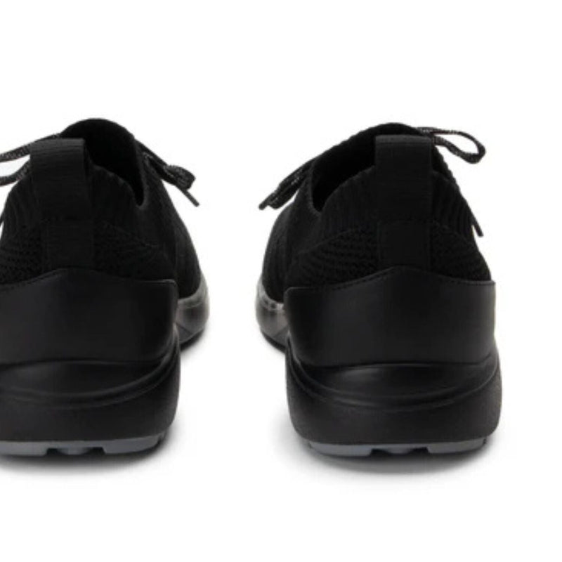 Load image into Gallery viewer, PEAQ Mens Smart Shoes Q-Chip Smart Step Counter Knit Lace-Up Sneakers in Black-3
