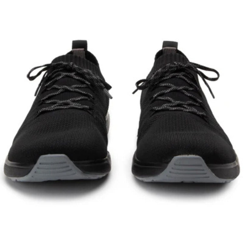 Load image into Gallery viewer, PEAQ Mens Smart Shoes Q-Chip Smart Step Counter Knit Lace-Up Sneakers in Black-4
