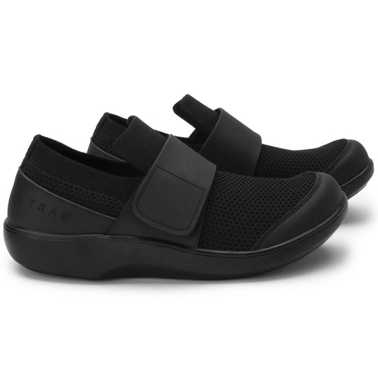 TRAQ Qwik Mens Smart Shoes Hook & Loop Q-Sport Rocker Slip-Resistant in Blackout-4