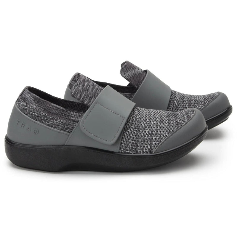 Load image into Gallery viewer, Alegria TRAQ Qwik Womens Walking Shoes Breathable Knit Slip-On in Charcoal-4
