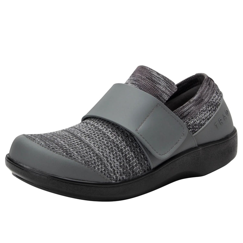 Load image into Gallery viewer, Alegria TRAQ Qwik Womens Walking Shoes Breathable Knit Slip-On in Charcoal-1
