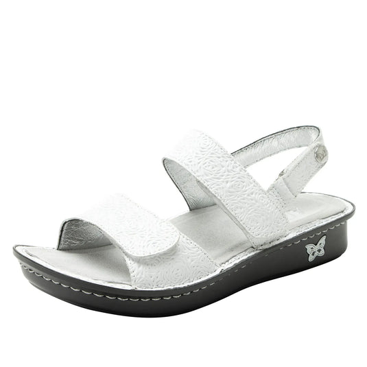 Alegria Verona Womens Comfort Leather Sandals in Blancalita-0
