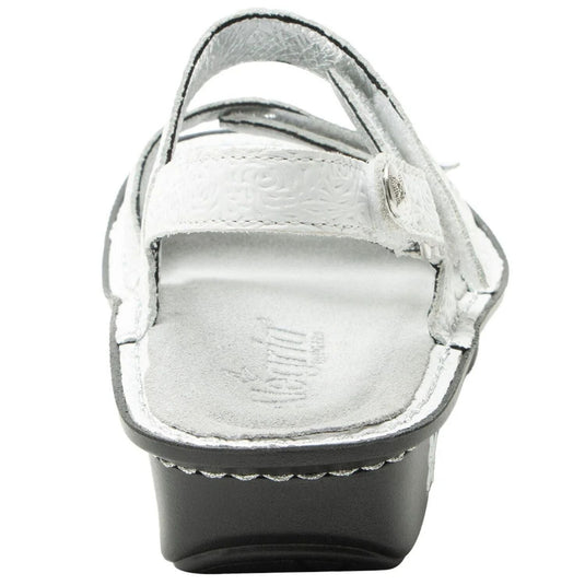 Alegria Verona Womens Comfort Leather Sandals in Blancalita-4