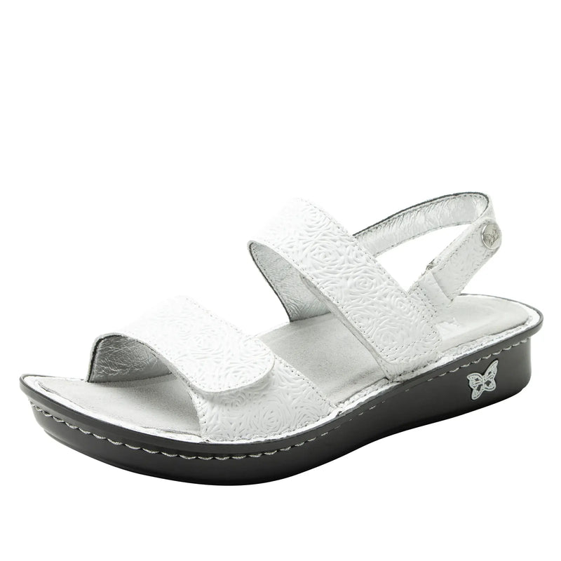 Load image into Gallery viewer, Alegria Verona Womens Comfort Leather Sandals in Blancalita-1
