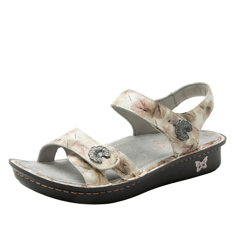 Load image into Gallery viewer, Alegria Vienna Womens Embossed Leather Slingback Sandals in Soft As I Leaf You-0
