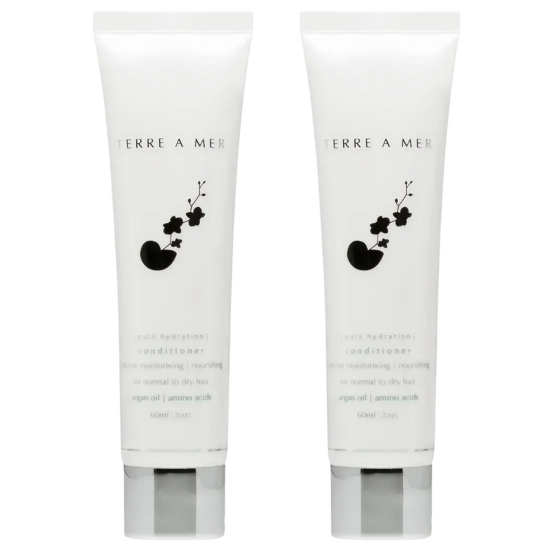 Load image into Gallery viewer, 2x Terre A Mer Pure Hydration Amino Acid/Argan Conditioner - 60ml Travel Size-1
