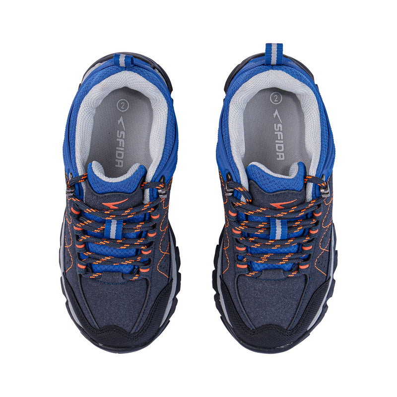 Load image into Gallery viewer, Pioneer Boys Outdoor Hiking Shoes Navy/Royal-1

