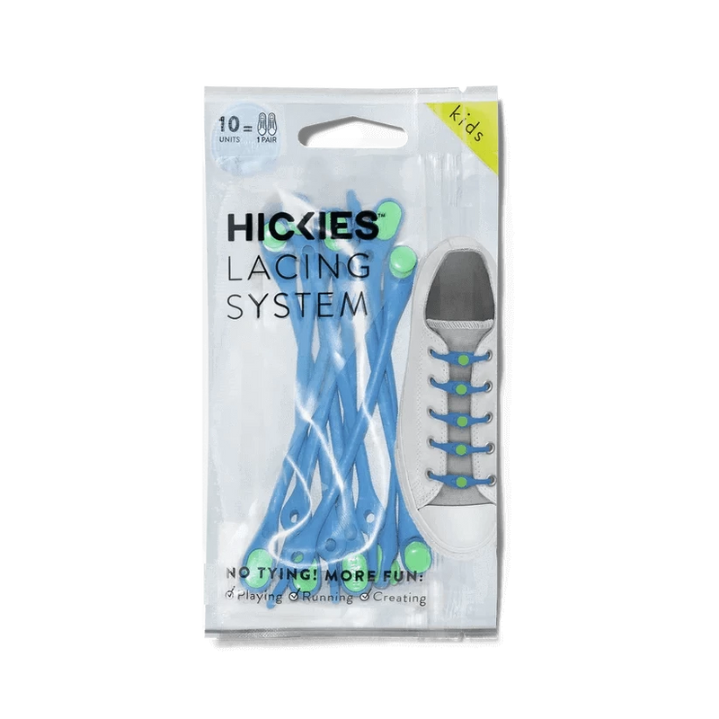 Load image into Gallery viewer, HICKIES KIDS LACING SYSTEM ELECTRIC BLUE | Adventureco
