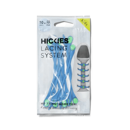 HICKIES KIDS LACING SYSTEM ELECTRIC BLUE | Adventureco