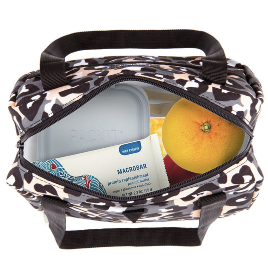 PACKIT Freezable Ice Lunch Bag Tote Food Storage Camping Travel Tiger - Wild Leopard-2