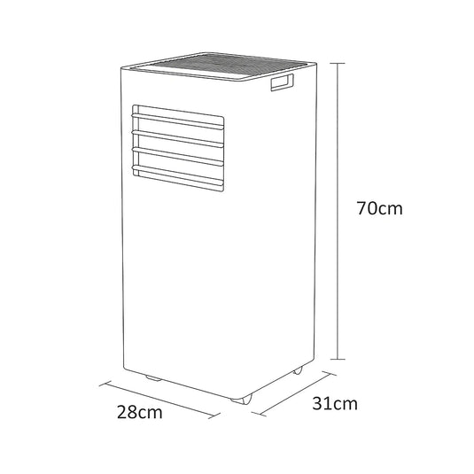 Sheffield Portable Air Conditioner & Dehumidifier - 7000 BTU | Compact Cooling (PL619)-2