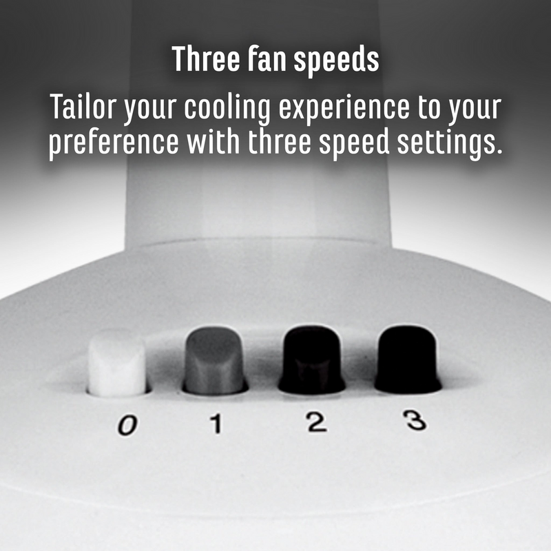 Load image into Gallery viewer, 3x Sheffield 40cm Desk/Table Fan with 3 Speed Settings &amp; Carry Handle in White (PL706)-4
