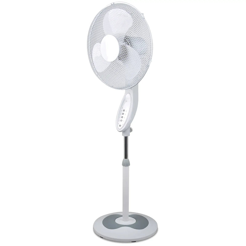 Load image into Gallery viewer, Sheffield Height Adjustable Pedestal Fan w/ Remote Control Oscillating Self Standing in White-1
