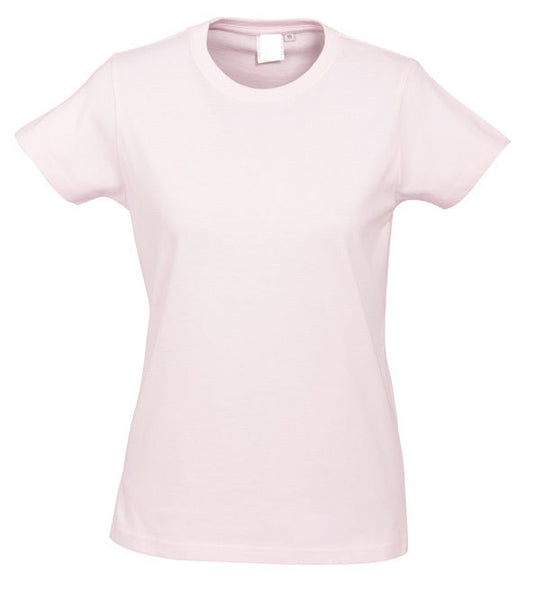 Womens PLAIN T-SHIRT 100% COTTON Tee Short Sleeve Basic Ladies Top Blank-21