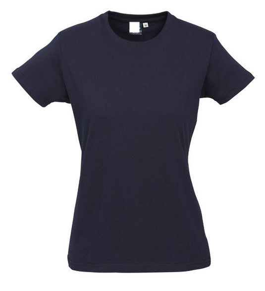 Womens PLAIN T-SHIRT 100% COTTON Tee Short Sleeve Basic Ladies Top Blank-36