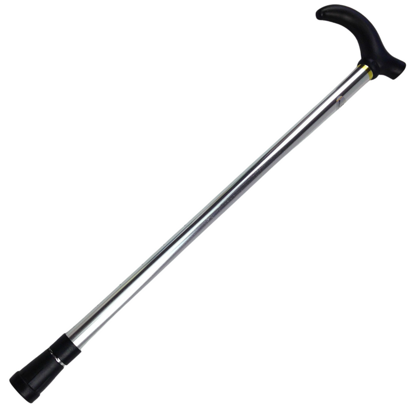 Load image into Gallery viewer, Metal WALKING STICK Travel Extendable Pole Compact Adjustable Lightweight - Silver-5
