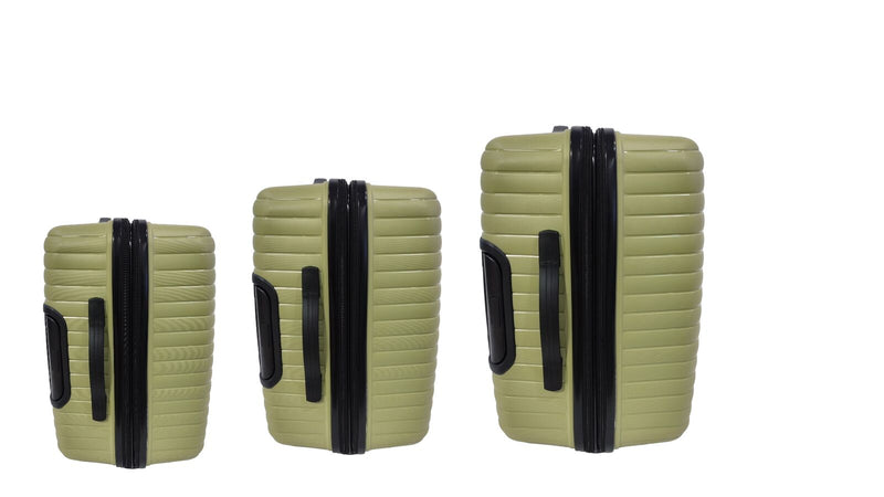 Load image into Gallery viewer, FUTURA 3pcs Set Luggage Trolley Suitcases Travel Bags 20/24/28" - Olive-4
