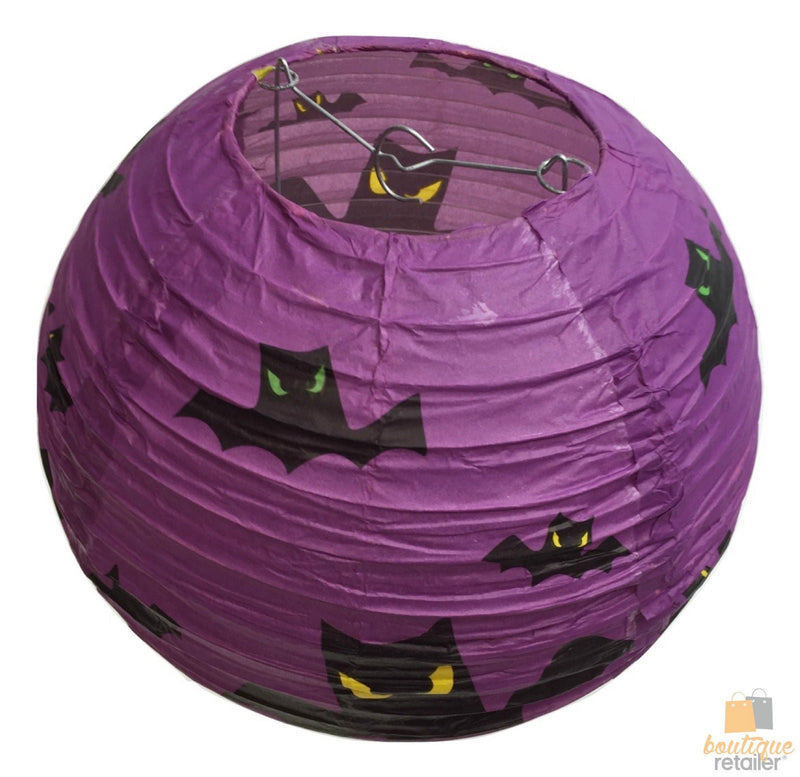 Load image into Gallery viewer, 10" HALLOWEEN LANTERN Decoration Paper Party Decor Bats Hanging New-2
