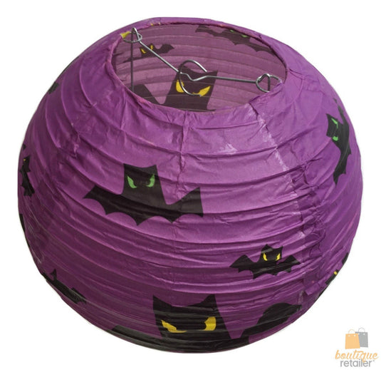10" HALLOWEEN LANTERN Decoration Paper Party Decor Bats Hanging New-2