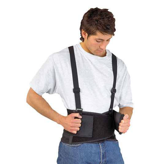 Back Support Belt Adjustable Back & Lumbar Support Work Home Office Medical-0