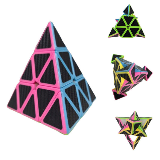 Educational Toy Triangle Speed Cube Pyramid Brain Teaser Puzzle Magic-0