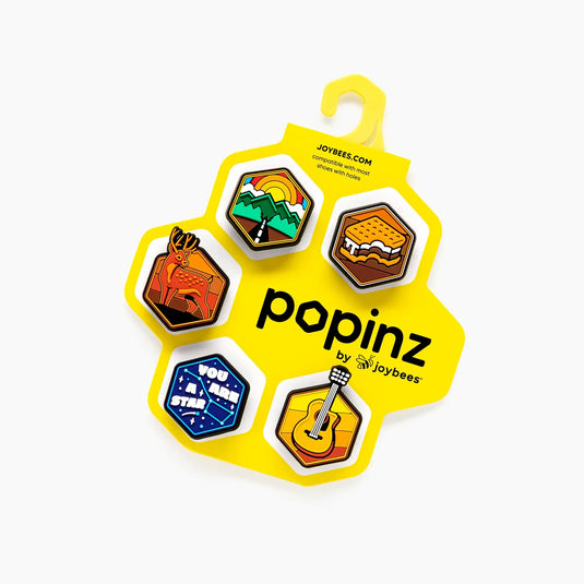 Joybees Popinz 5 Pack Shoe Charms Outdoor Adventure Theme in Camp Collection-3
