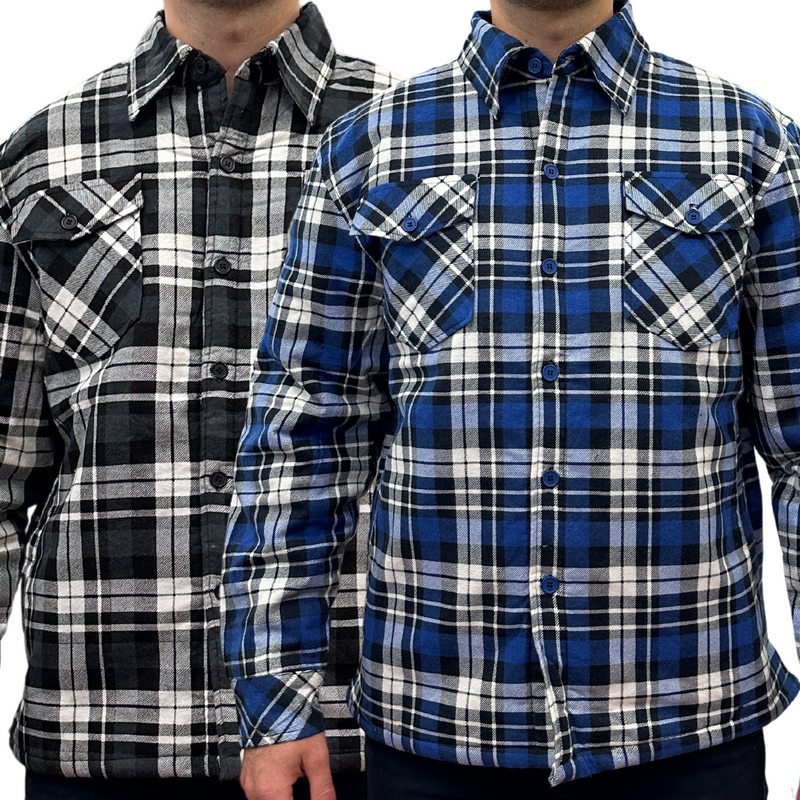 Load image into Gallery viewer, Mens QUILTED FLANNELETTE SHIRT 100% COTTON Flannel Jacket Padded Long Sleeve-0
