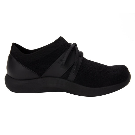 Traq By Alegria Womens Qool Comfort Smart Walking Shoe Sneaker - Fuzz Black-4